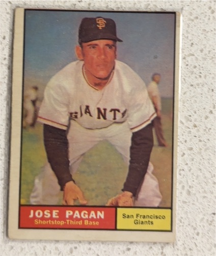 1961 Topps #279 Jose Pagan — front