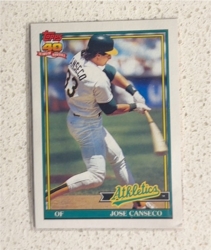1991 Topps #700 Jose Canseco — front