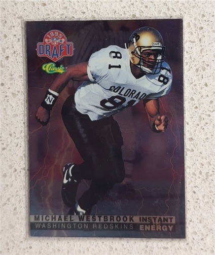 1995 Classic NFL Draft Instant Energy #IE3 Michael Westbrook — front