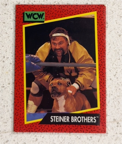 1991 Impel WCW #109 Steiner Brothers — front