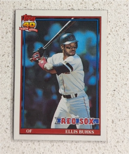 1991 Topps #70 Ellis Burks — front