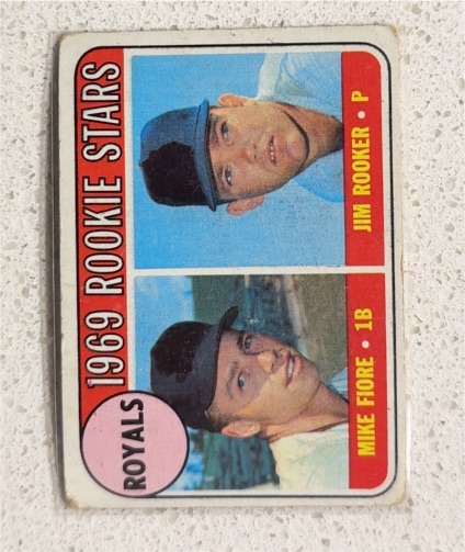 1969 Topps #376 Royals Rookie Stars Jim Rooker, Mike Fiore — front