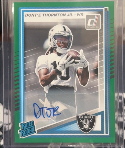 2025 Panini Donruss #349 Dont'e Thornton Jr. — front