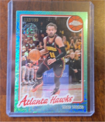 2025-26 Topps 1980-81 Topps Chrome #TC-TY Trae Young — front