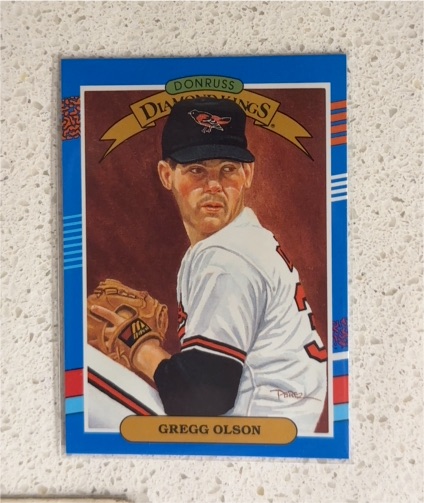 1991 Donruss Diamond Kings #23 Gregg Olson — front
