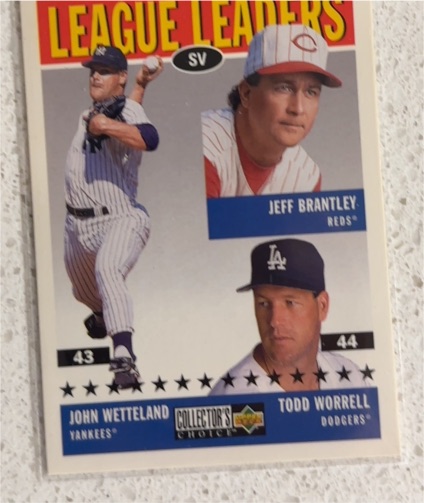 1997 Upper Deck Collector's Choice #63 John Wetteland / Jeff Brantley / Todd Worrell — front