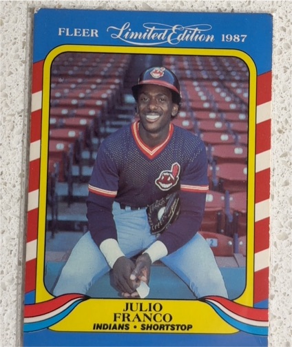 1987 Fleer Limited Edition #15 Julio Franco — front