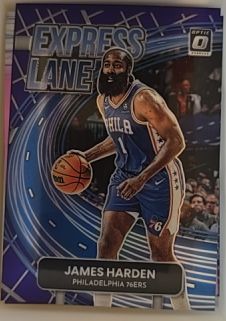 2022-23 Donruss Optic #16 James Harden Express Lane Philadelphia 76ers — front
