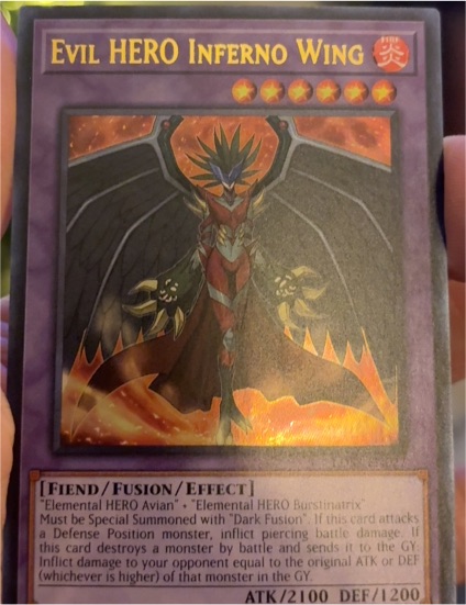 Yu-Gi-Oh! LDS3-EN027 Evil HERO Inferno Wing — front