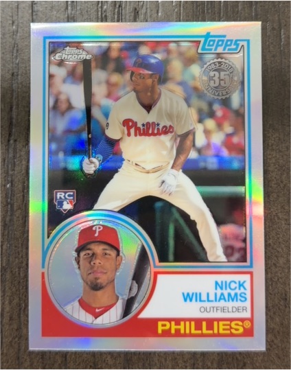 2018 Topps Chrome 35th Anniversary #83T-20 Nick Williams — front