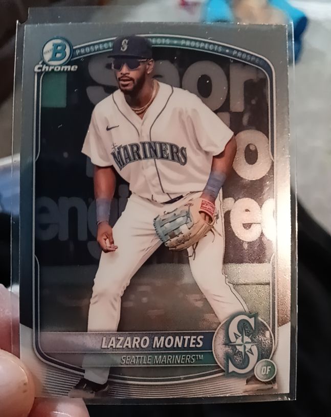 2025 Bowman Chrome Prospects #BCP-23 Lazaro Montes — front