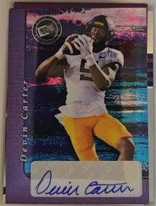 2024 Leaf Metal Collective Football #1/1 Devin Carter — front