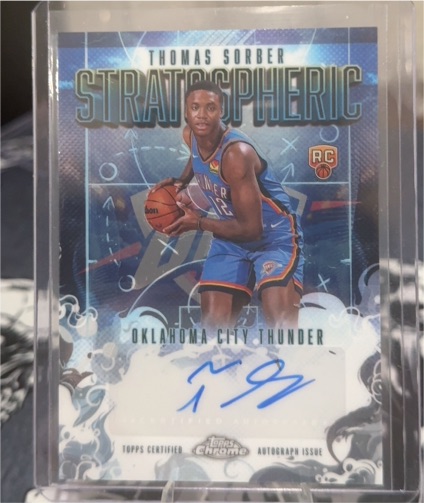 2025-26 Topps Chrome #SMR-TS Thomas Sorber Stratospheric Rookie Autograph — front