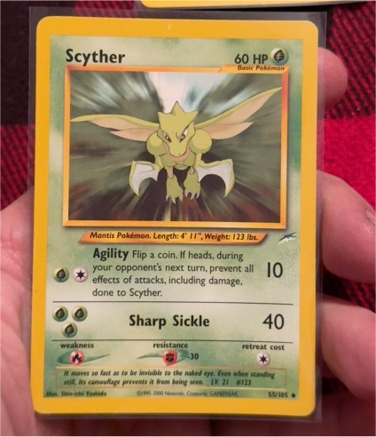 2002 Neo Destiny #55 Scyther — front