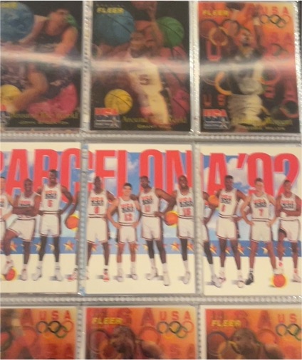 1992 Skybox USA Dream Team Barcelona Olympics 3-Card Set #544, 545, 546 — front