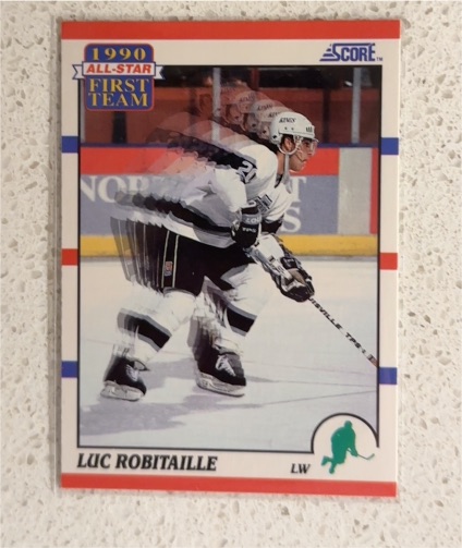 1990-91 Score #316 Luc Robitaille — front