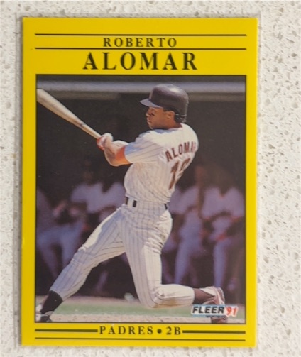 1991 Fleer #523 Roberto Alomar — front