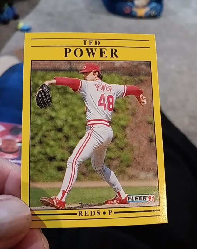 1991 Fleer Update #U-85 Ted Power — front