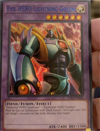 Yu-Gi-Oh! LDS3-EN028 Evil HERO Lightning Golem — front