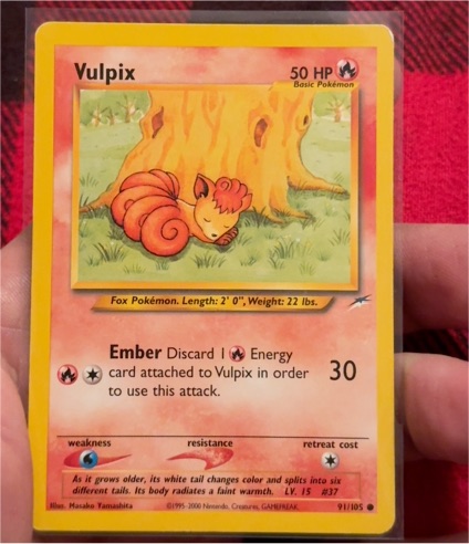 2000 Neo Destiny #91 Vulpix — front