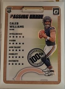2024 Panini Donruss Optic #1 Caleb Williams Passing Grade — front