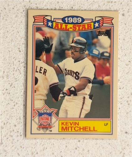 1990 Topps #6 Kevin Mitchell — front