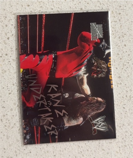 2013 WWE Hell in a Cell John Cena vs Undertaker Trading Card — front