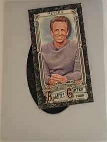 2025 Topps Allen & Ginter #292 Seth Meyers Comedian TV Host Black Border Mini — front