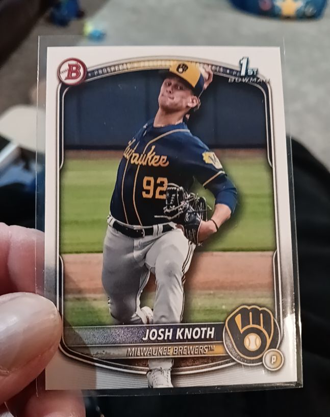2025 Bowman Prospects #BP-136 Josh Knoth — front