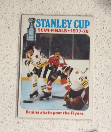 1978-79 O-Pee-Chee #263 Stanley Cup Semi-Finals Bruins Skate Past Flyers — front