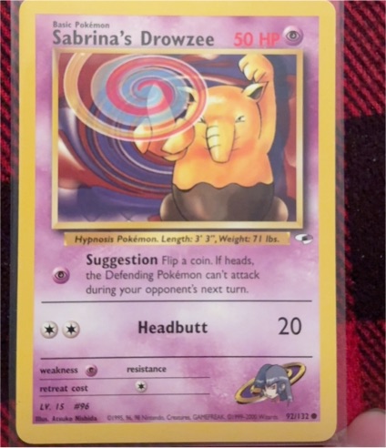 2000 Gym Heroes #92 Sabrina's Drowzee — front