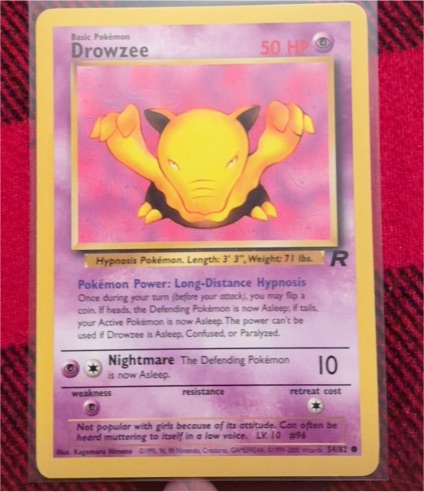 2000 Pokémon Team Rocket #54 Drowzee — front
