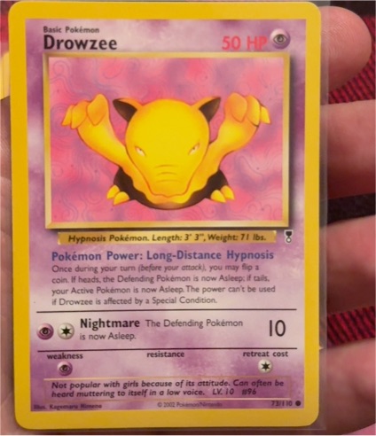 2000 Pokémon Legendary Collection #73 Drowzee — front