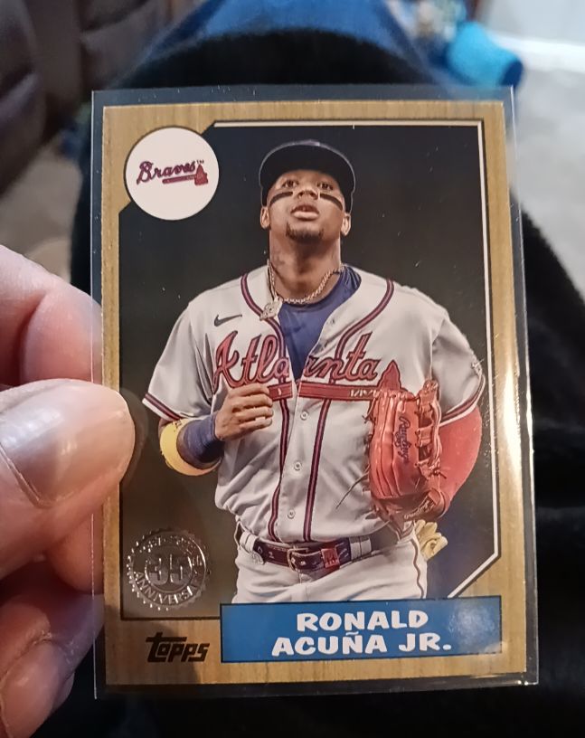 2022 Topps 1987 #87TB-7 Ronald Acuña Jr. — front