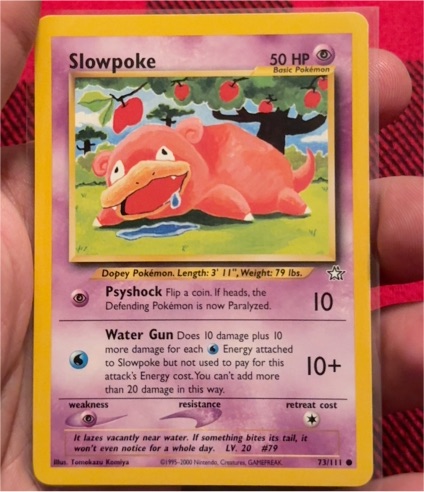 1999 Pokémon Neo Genesis #73 Slowpoke — front