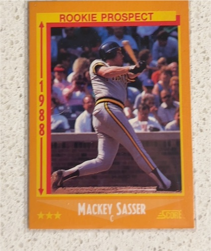 1988 Score #642 Mackey Sasser — front