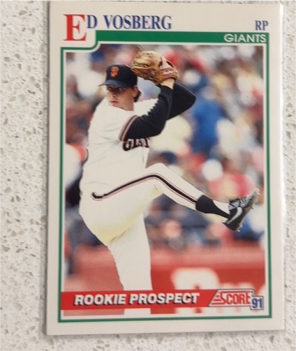 1991 Score #757 Ed Vosberg — front