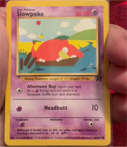 2000 Pokémon Team Rocket #67 Slowpoke — front