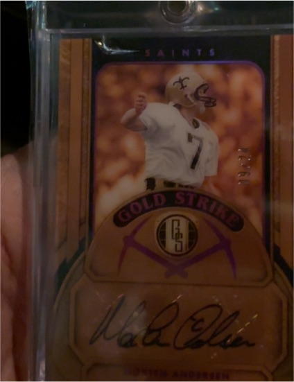 2020 Panini Gold Standard #GN2 Morten Andersen Gold Strike — front