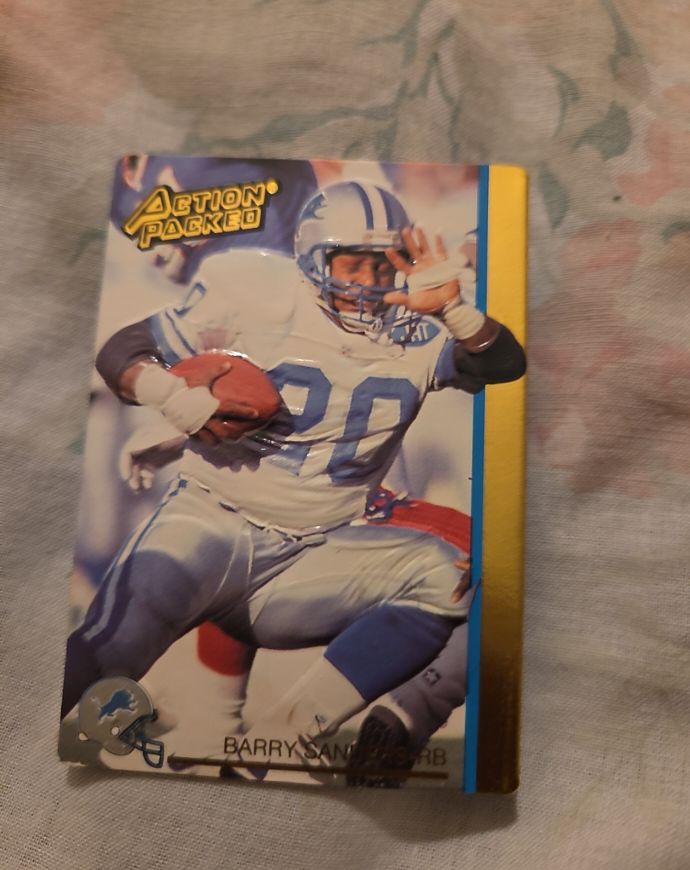 1992 Action Packed #72 Barry Sanders — front