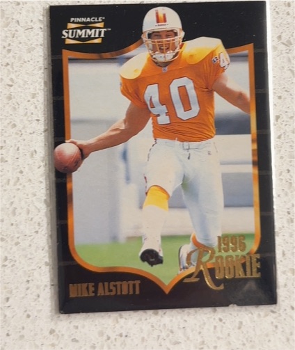 1996 Pinnacle Summit #158 Mike Alstott — front