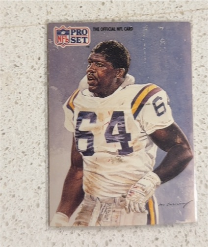 1991 Pro Set #383 Randall McDaniel — front