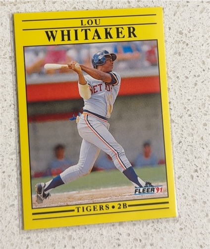 1991 Fleer #357 Lou Whitaker — front