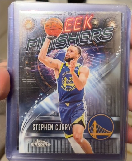 2025-26 Topps Chrome #SF-1 Stephen Curry Sleek Finishers — front