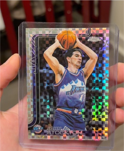 2025-26 Topps Chrome #250 John Stockton — front