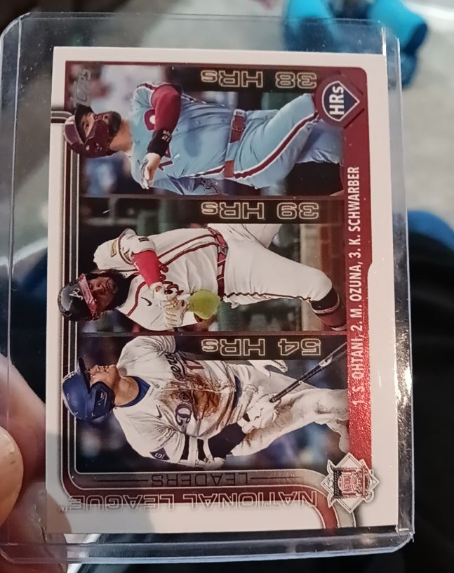 2025 Topps Series 1 #144 Shohei Ohtani / Marcell Ozuna / Kyle Schwarber — front