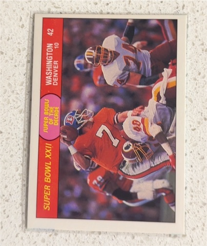 1988 Fleer #59 John Elway Super Bowl XXII Denver Broncos — front