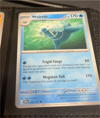 2024 Pokémon Surging Sparks #045 Walrein — front