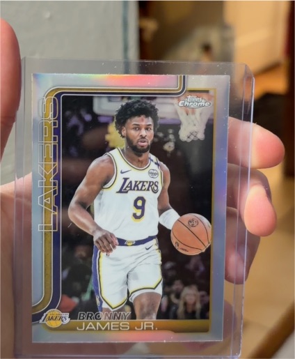 2025-26 Topps Chrome #182 Bronny James Jr. — front