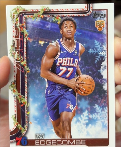 2025-26 Topps Holiday #H163 VJ Edgecombe — front